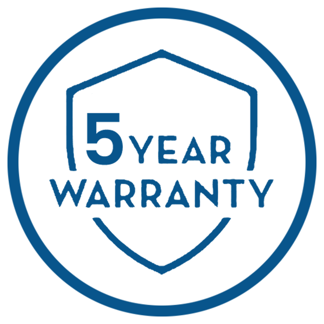 5 Year Warranty