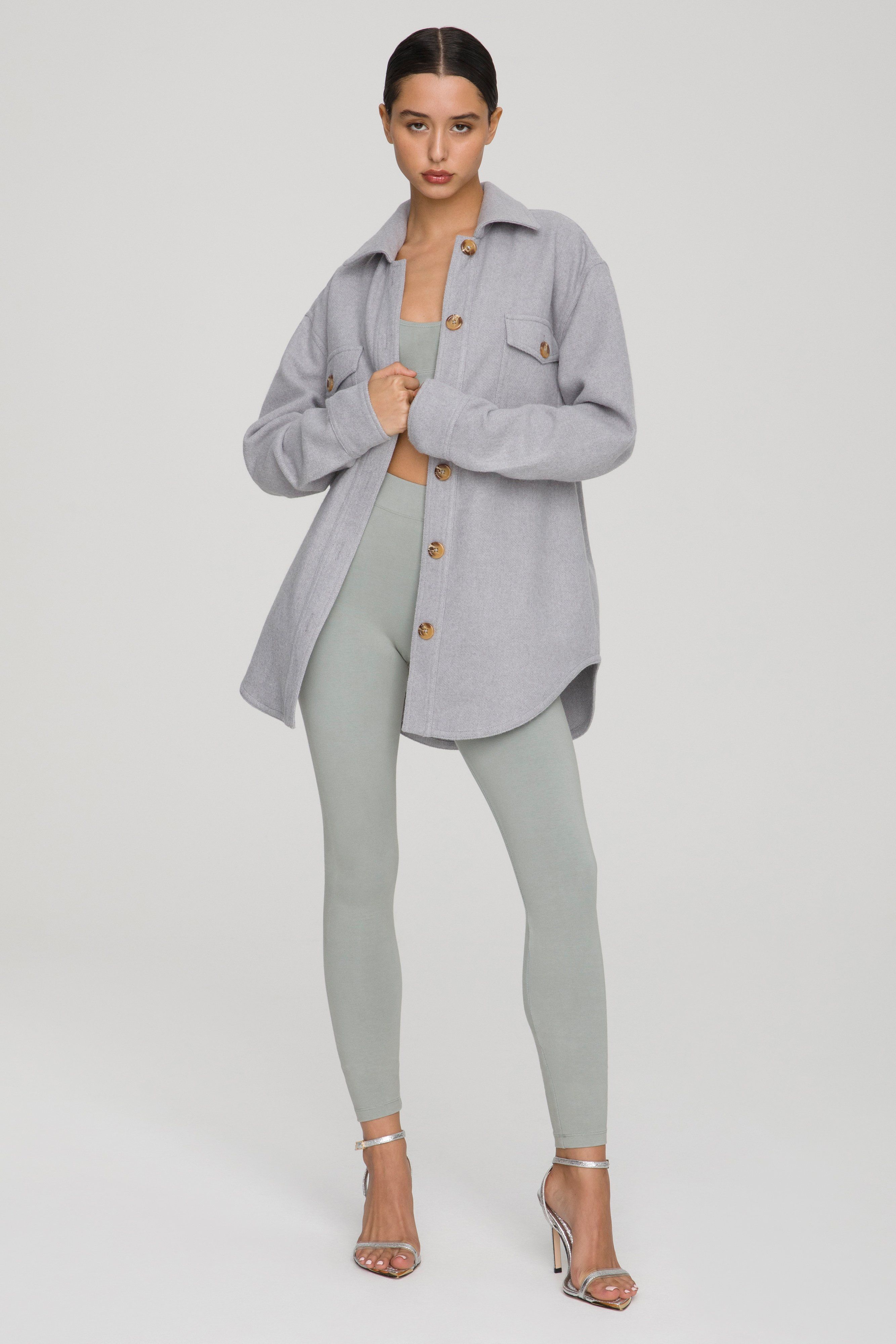Styled With feature image for product OVERSIZE WOOL SHACKET | DUSTY QUARRY001