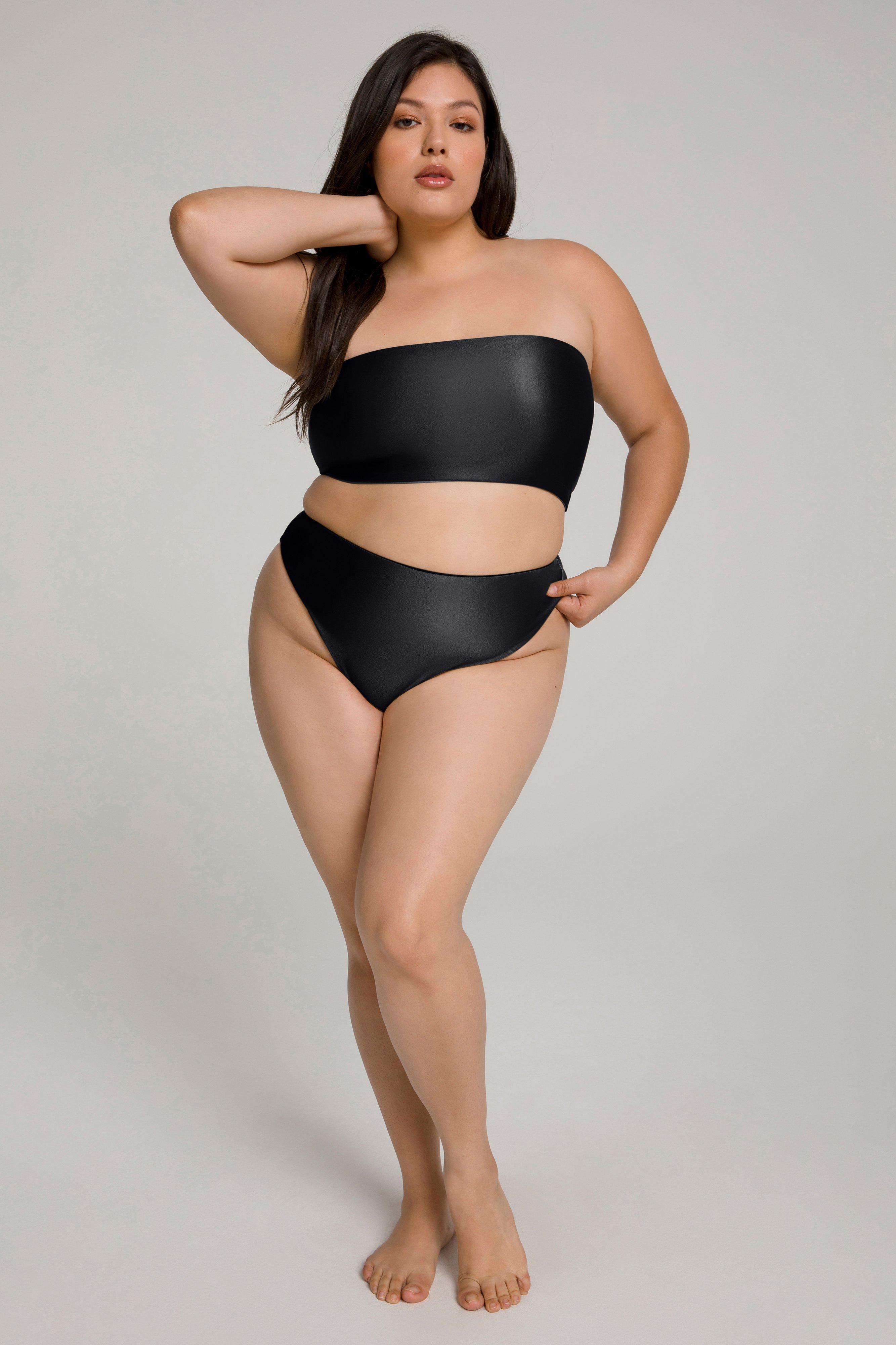 Styled With feature image for product HIGH SHINE GOOD WAIST CHEEKY | BLACK001