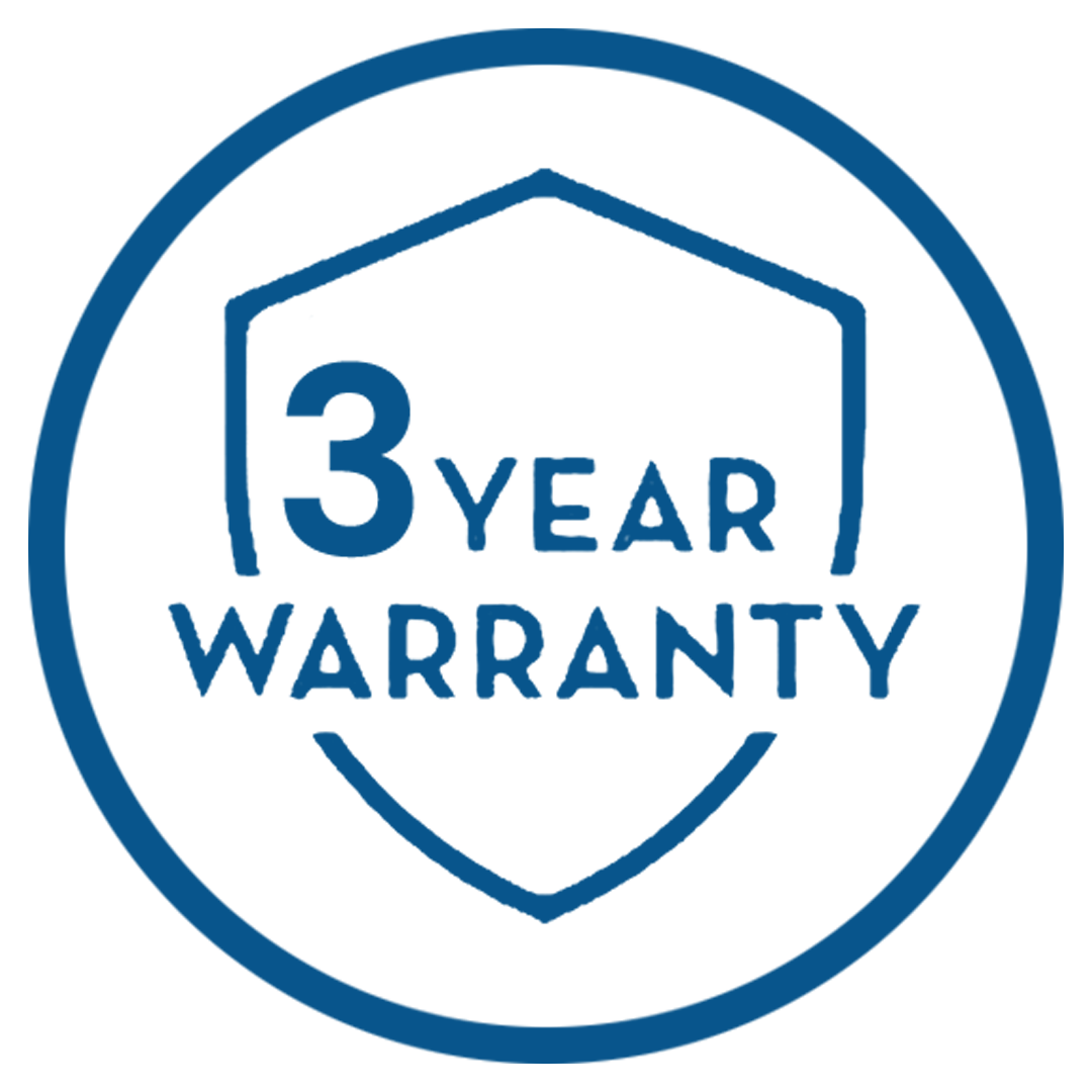 3 Year Warranty