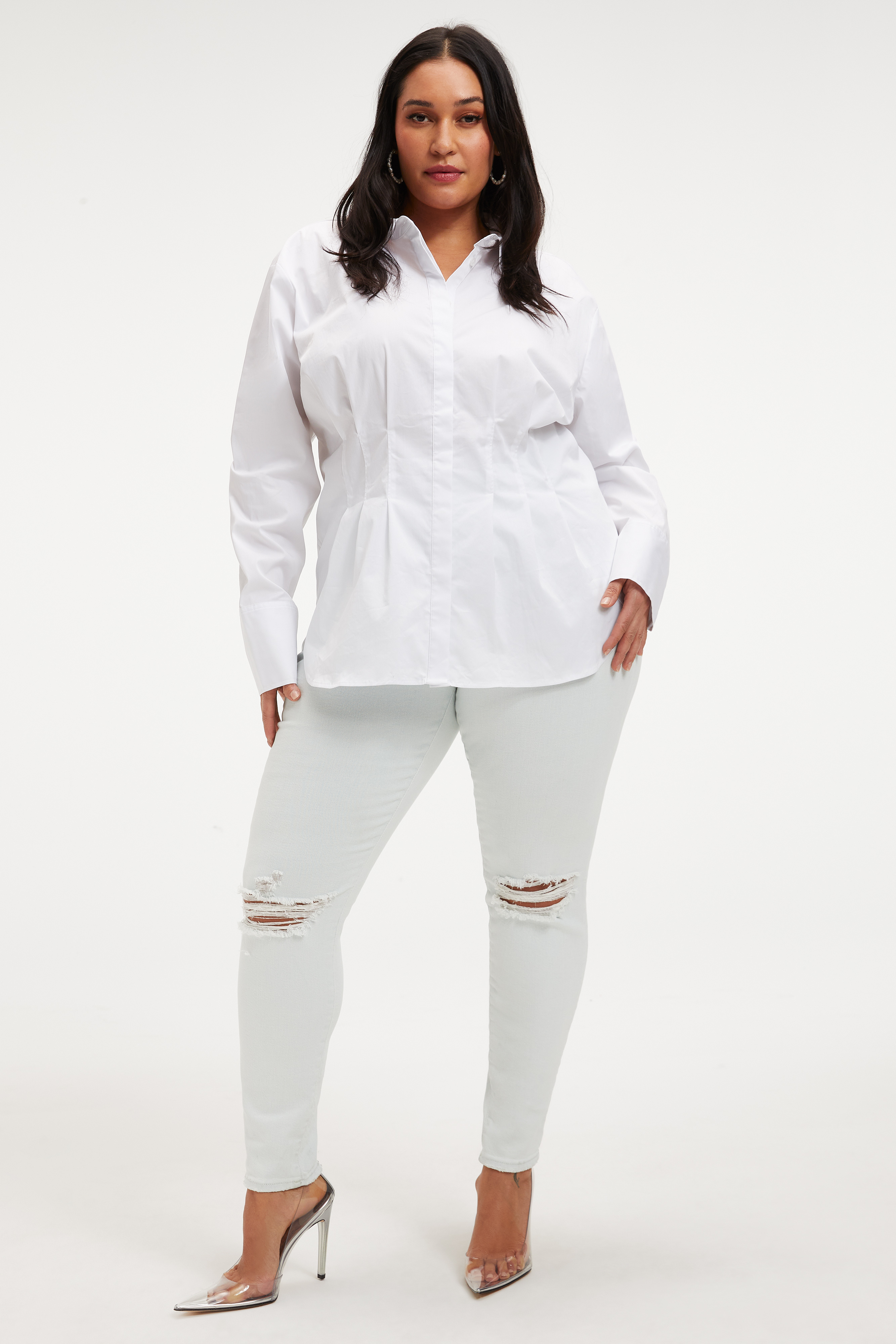 Styled With feature image for product DART WAIST SHIRT | WHITE001