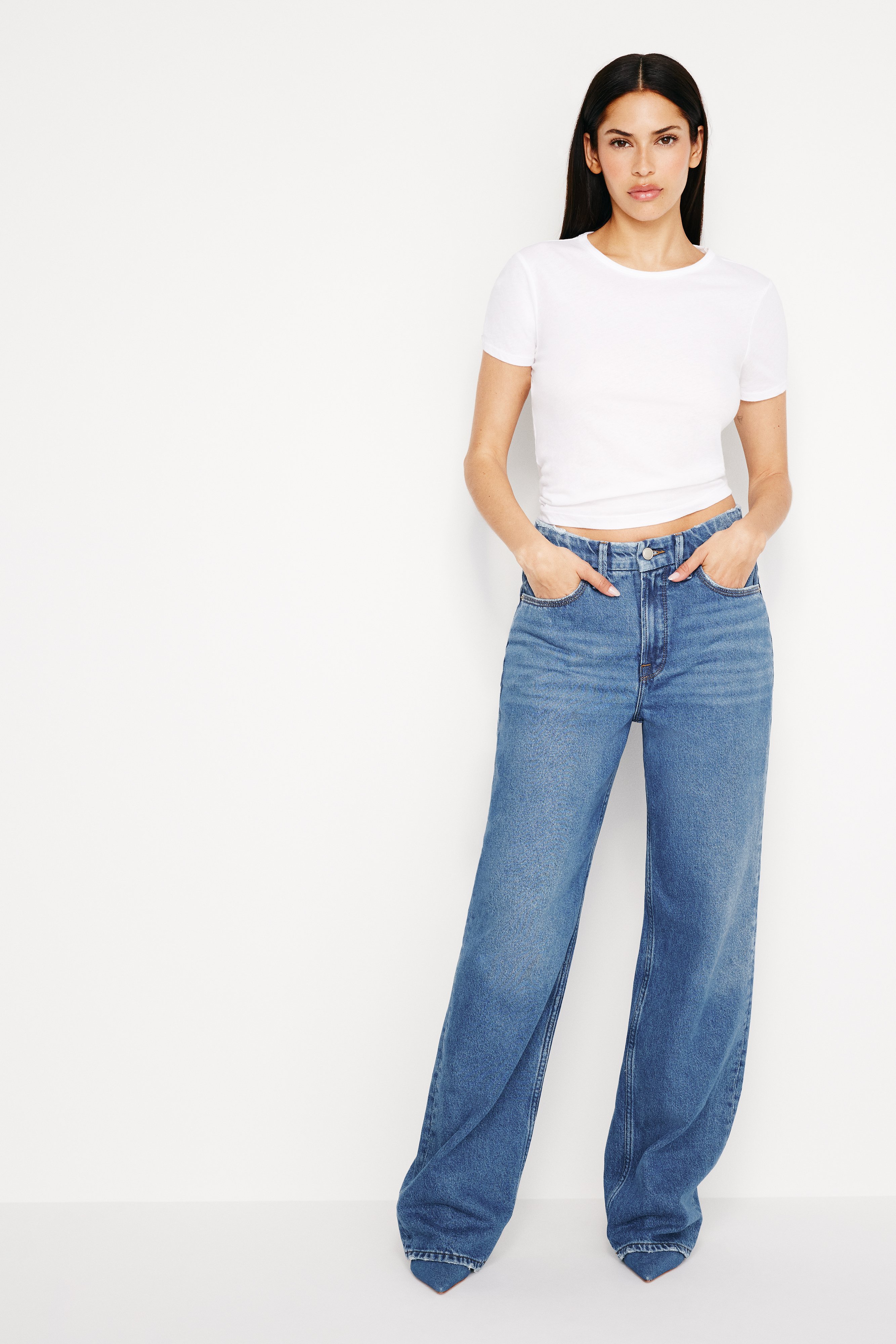 Styled with GOOD '90s RELAXED JEANS | BLUE541