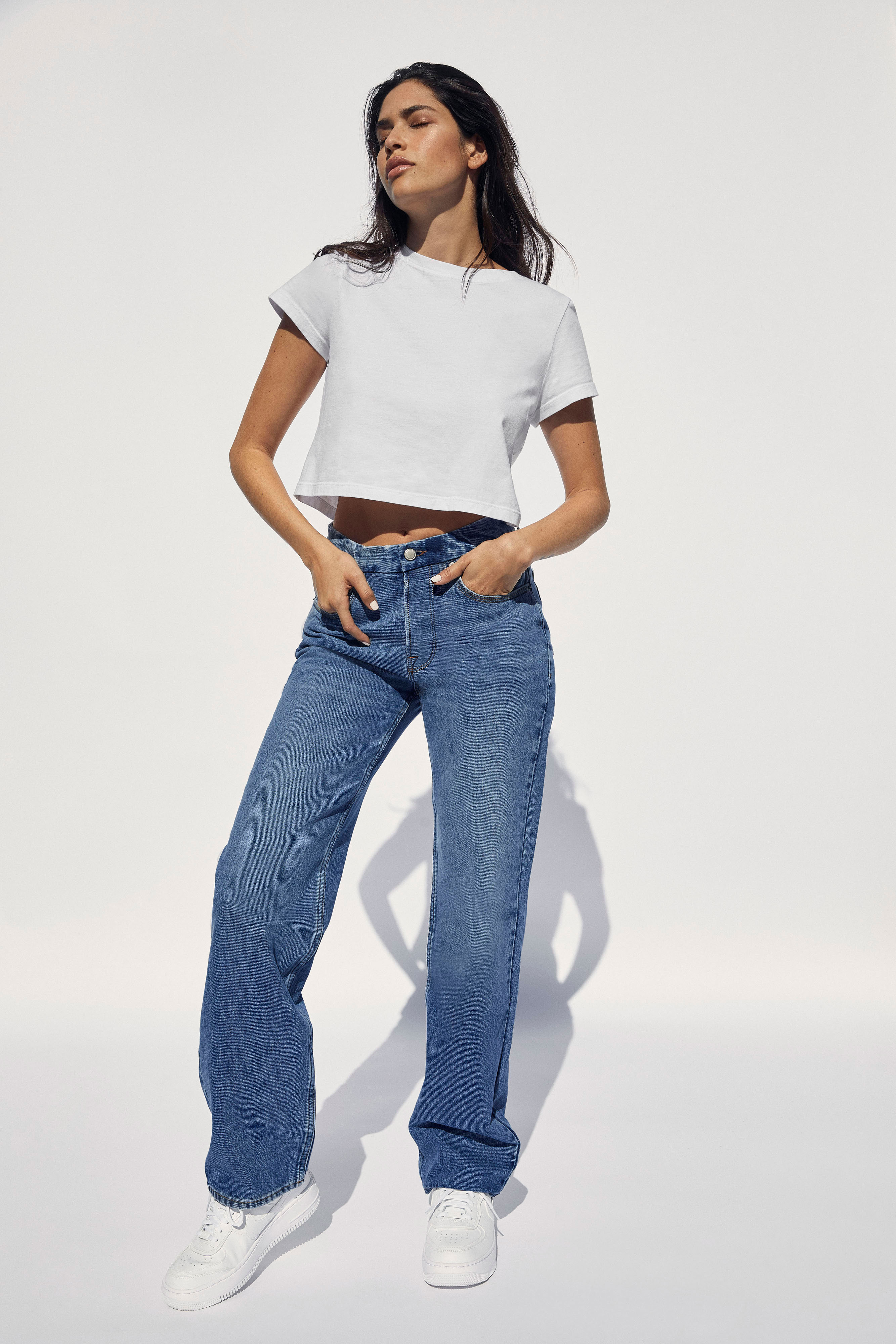 Styled with GOOD '90s RELAXED JEANS | BLUE541