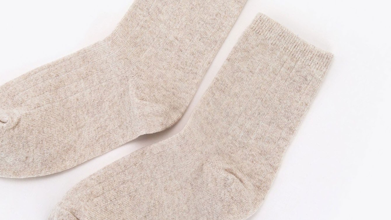 Nisolo Cotton Mid Sock Linen