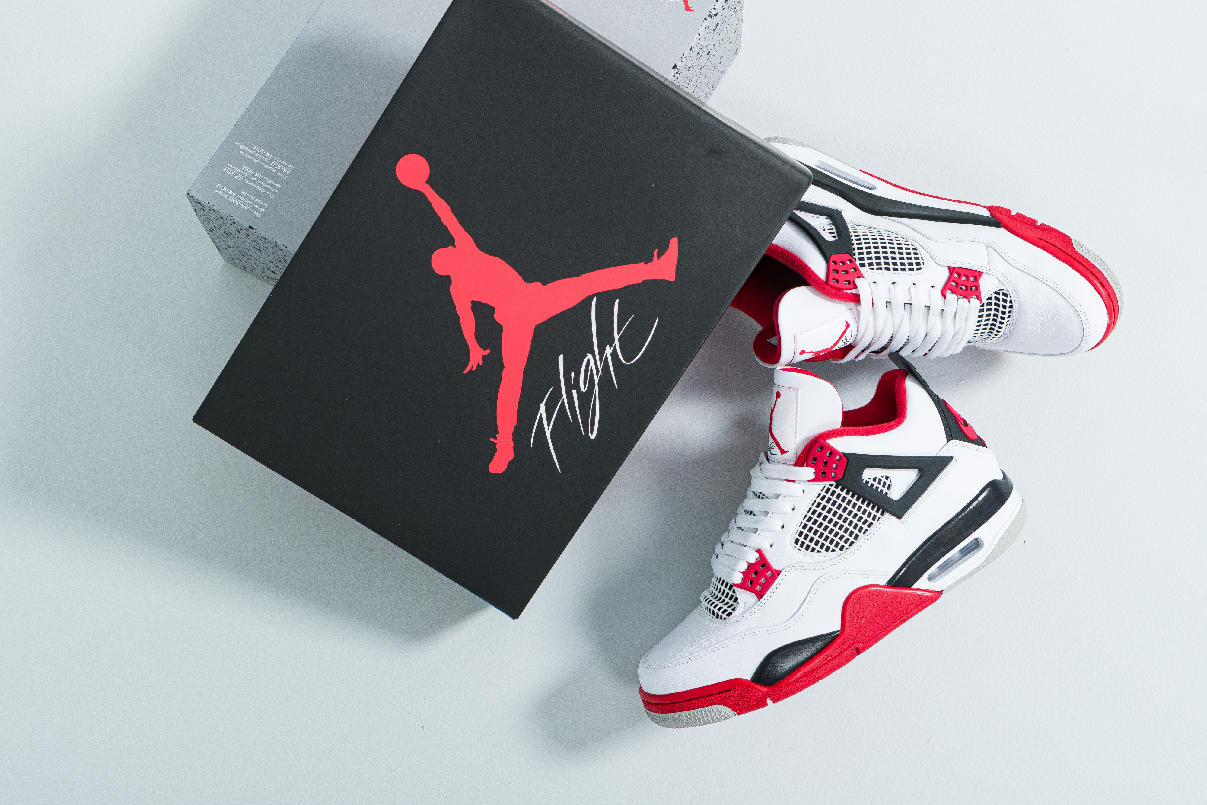 air jordan 4 retro white red