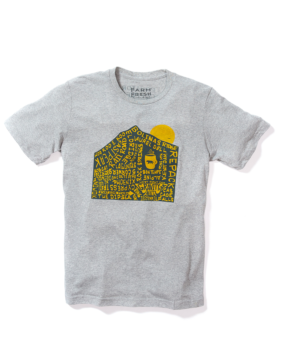 Mount Tam T-Shirt in Heather Grey