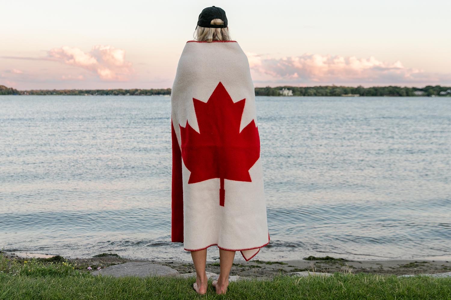 image of Canadian Flag Wool Throw
