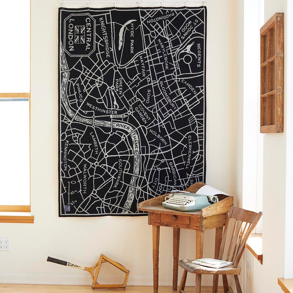 image of London Map Wool Throw