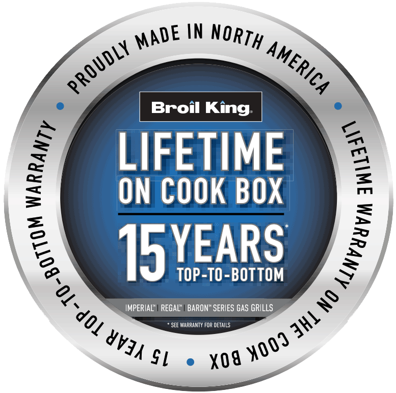 Lifetime on Cook Box 15 Years Top to Bottom Warranty