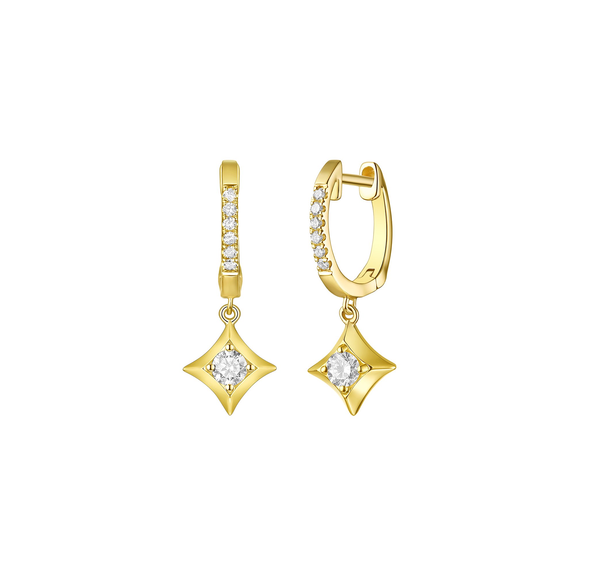 IDD Lab Grown Diamond Earring 001-109-00021 14KY | Collier's Jewelers |  Whiteville, NC