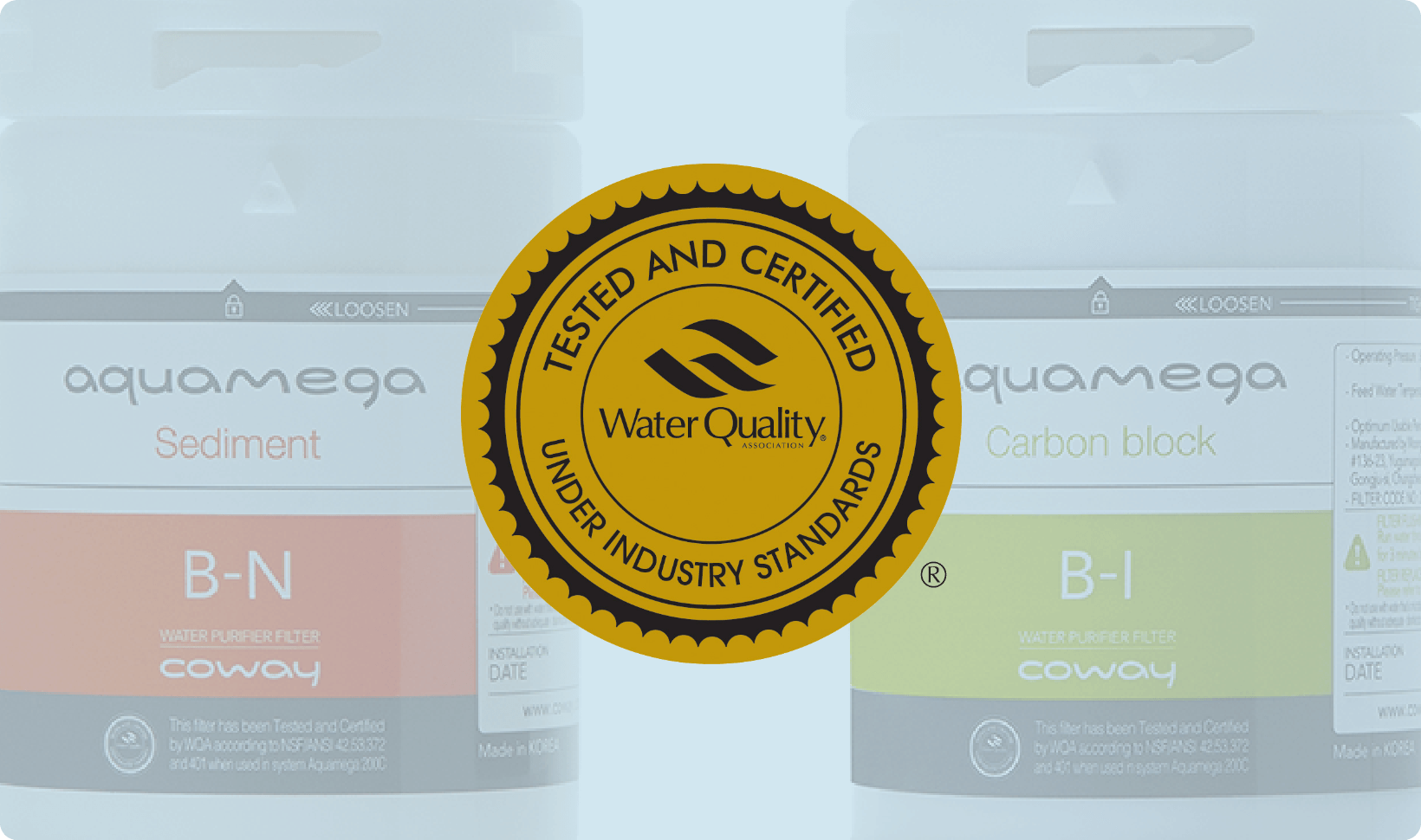 Tested and Certified Under WQA Industry Standards