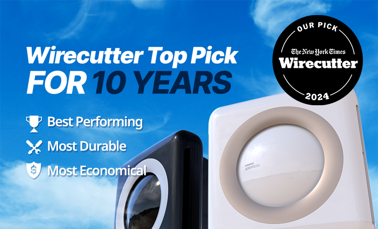 Airmega AP-1512HH Wirecutter's Top Pick for 10 Years Banner