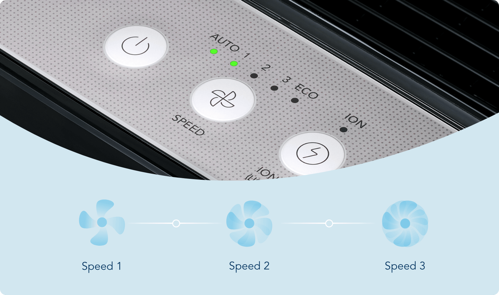 Coway Airmega 200M Airflow Speed Buttons