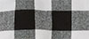Westport No-Tuck Long Sleeve Hidden Button Down Collar Buffalo Plaid Sport Shirt, Black/White