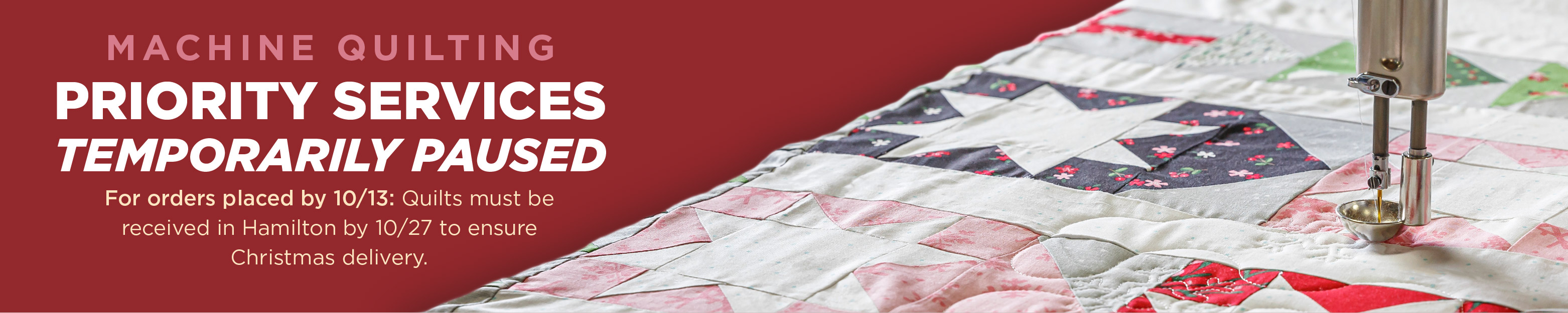 Missouri Star Machine Quilting services offer edge-to-edge quilt finishing at a great price! Choose from 100s of patterns to finish your quilt project.