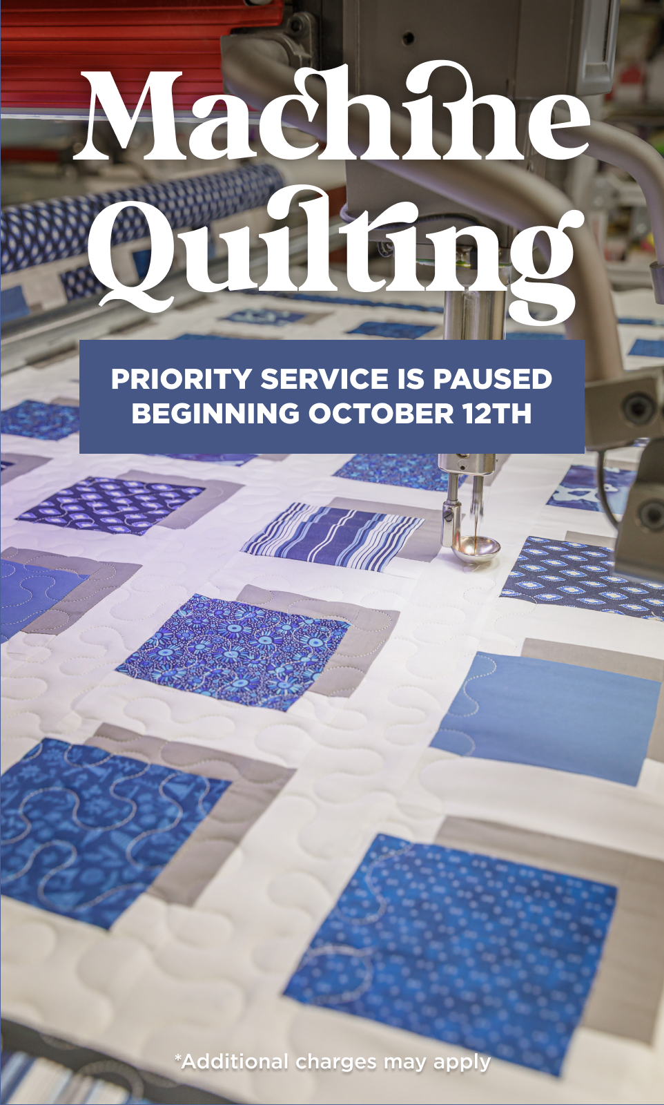 Finish your Quilt! Machine Quilting Services