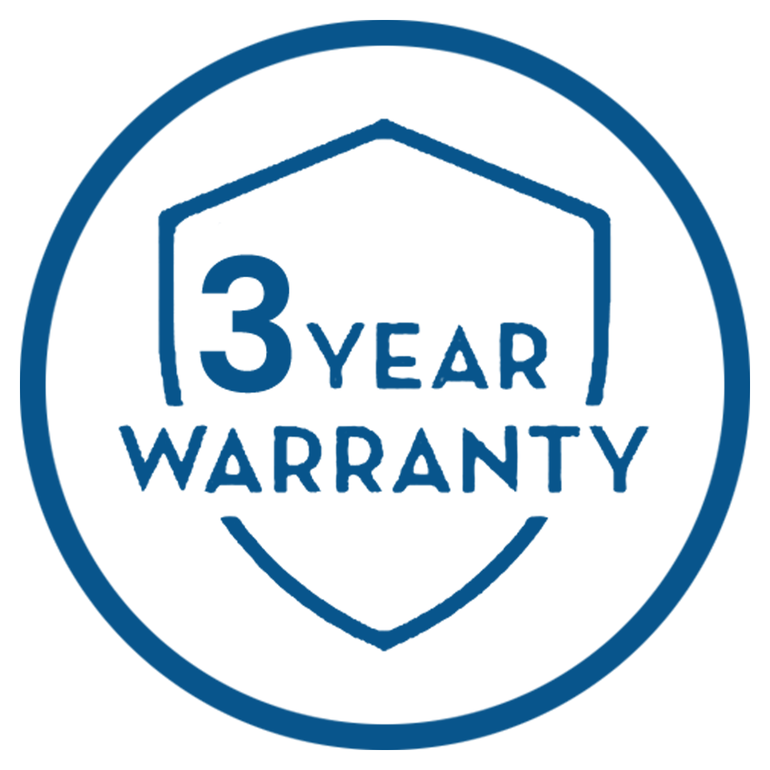 3 Year Warranty