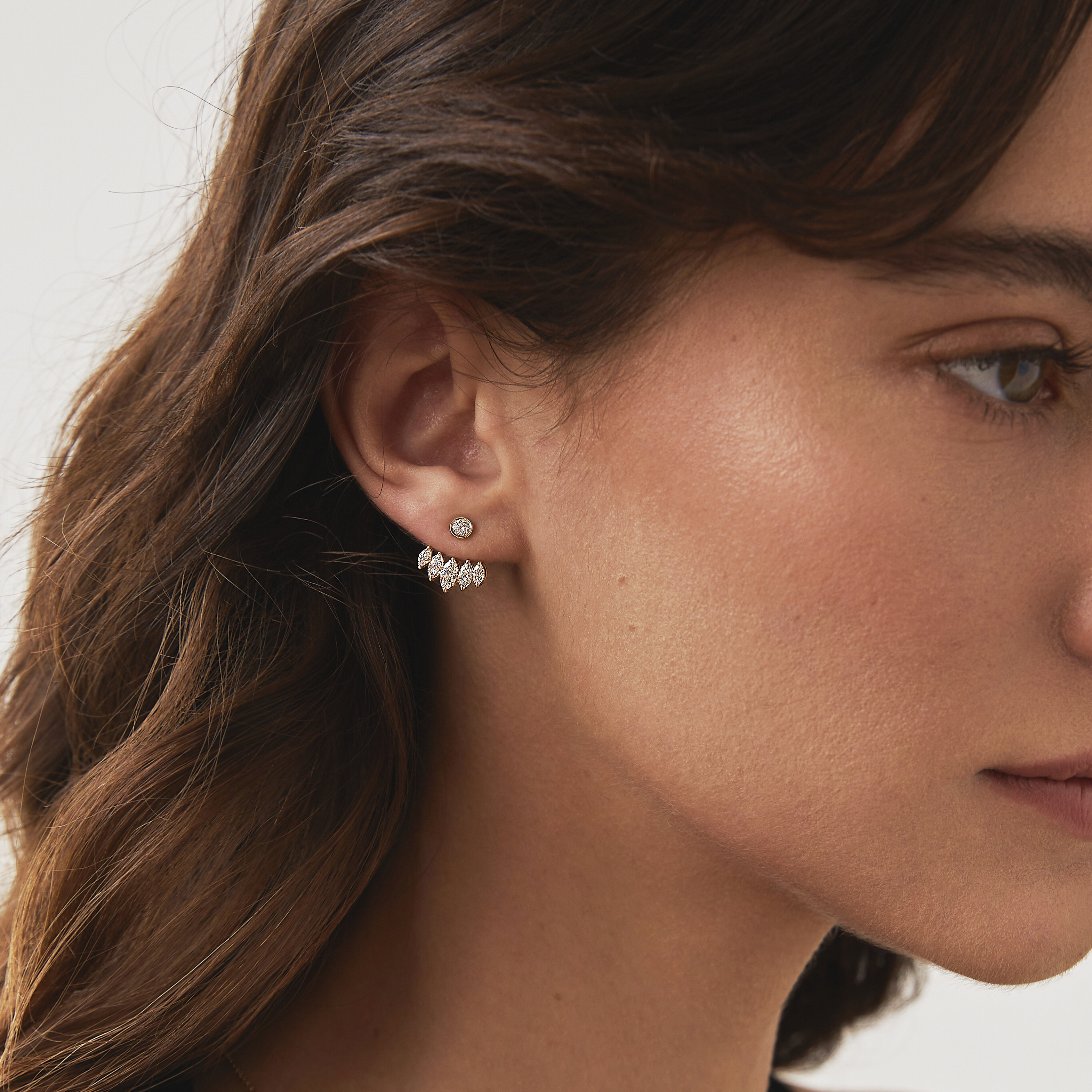 18K Pear Lab-grown Diamond Earrings - Lovélle Jewellery