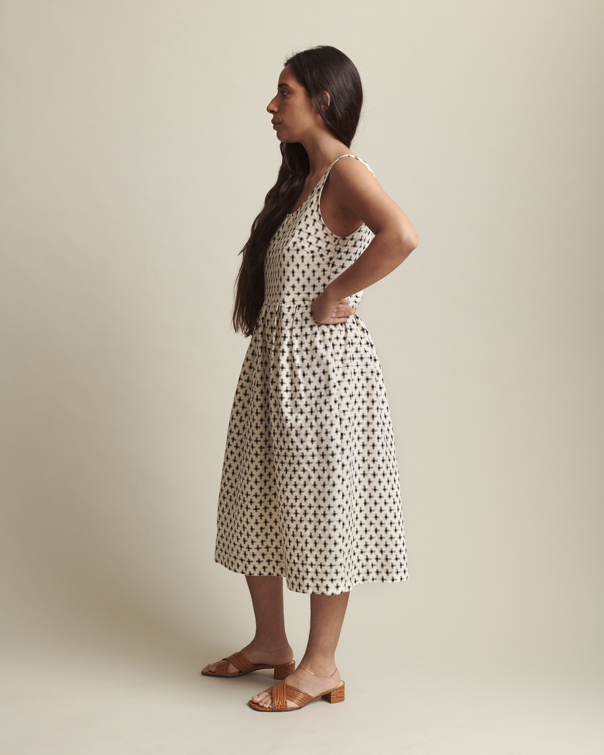 The Easy Dress in Dalmatian Cotton Ikat | NAOMI NOMI
