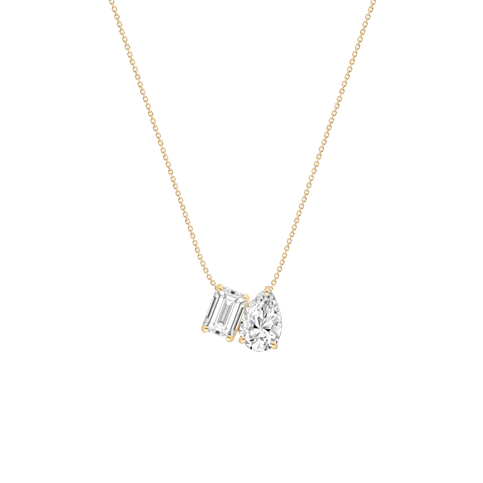 couple initial diamond pendant
