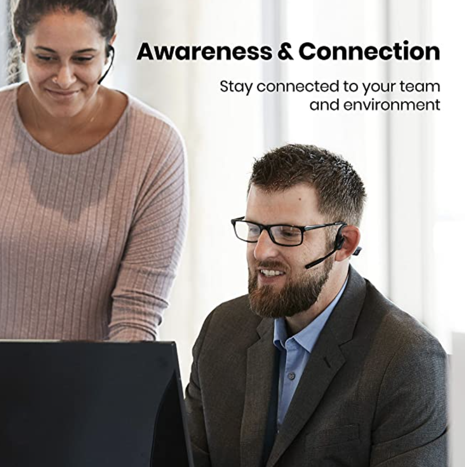 Aftershokz Opencomm Wireless Bluetooth Headset