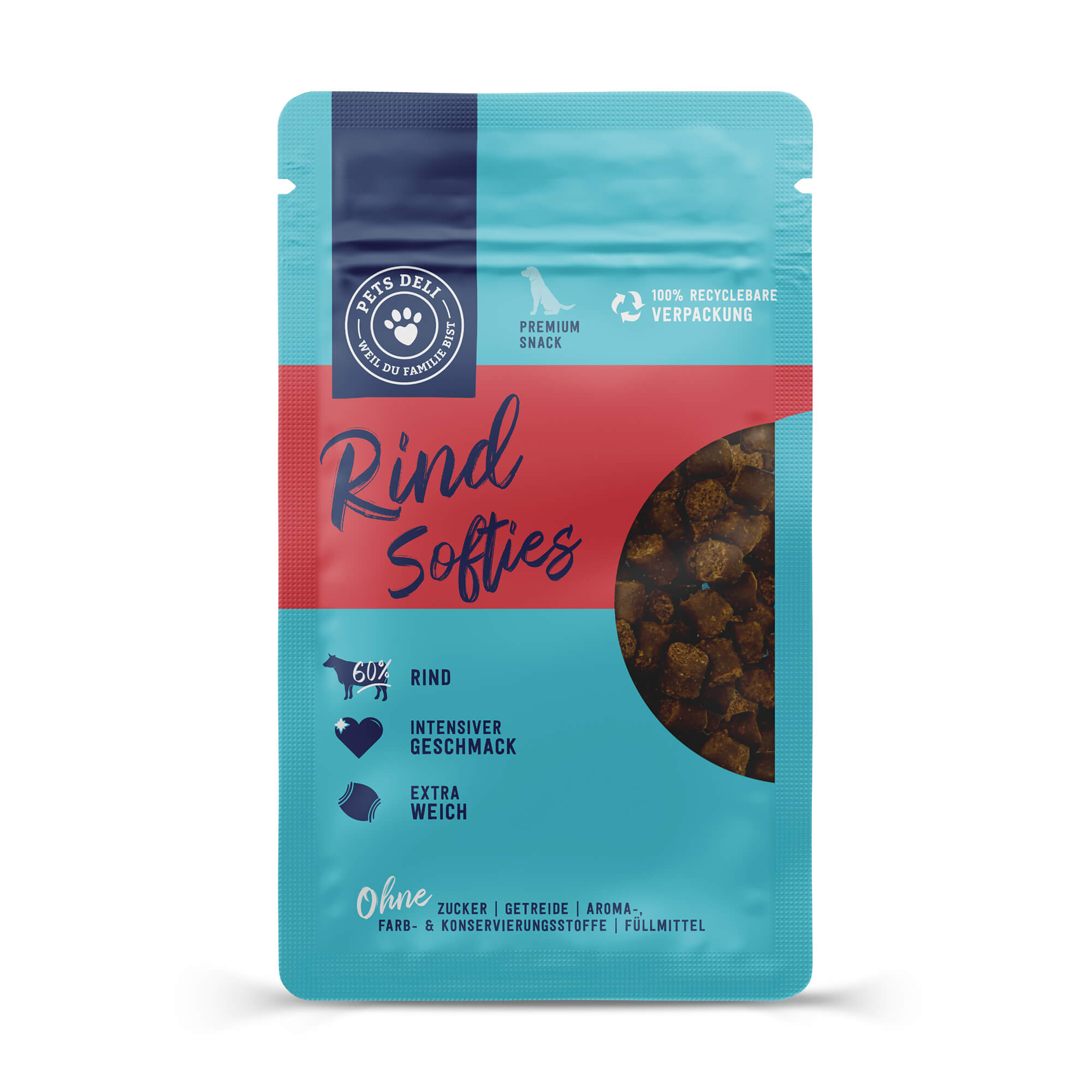 Snack Softies Rind für Hunde – 5 x 90g