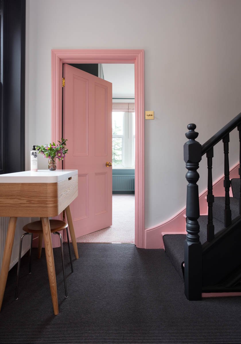 Blackout bannister painted with Blackout No.41

