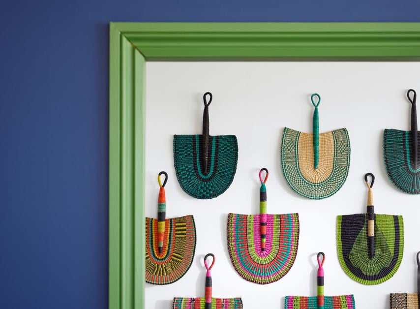 Cool White back wall painted with Cotton Street No.3

