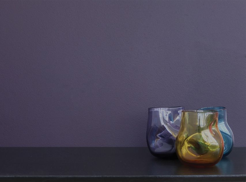 Deep Purple walls painted with Duke's House No.44

