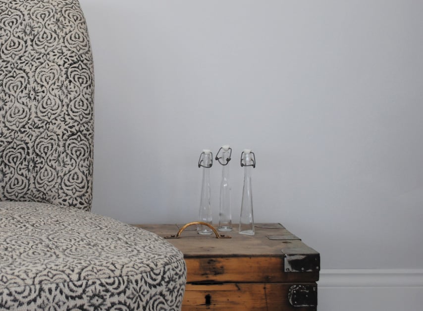 Silver Blue Grey walls painted with Islington No.23 