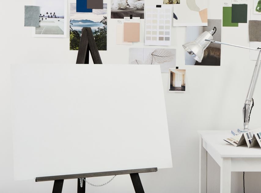 A Light Teal canvas painted with Saint Johns No.64