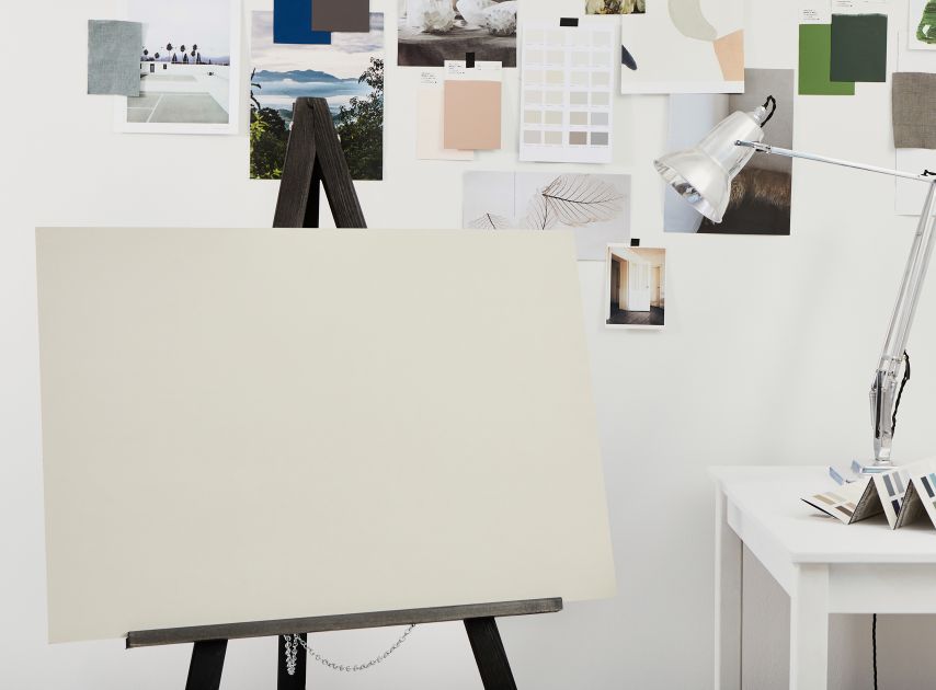 A Clay Colour canvas painted with Ionic No.87