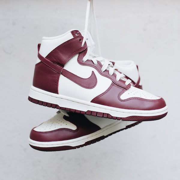 nike w dunk high team red