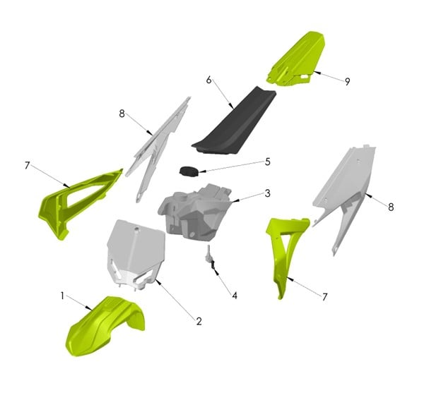 BODYWORK SEAT TANK