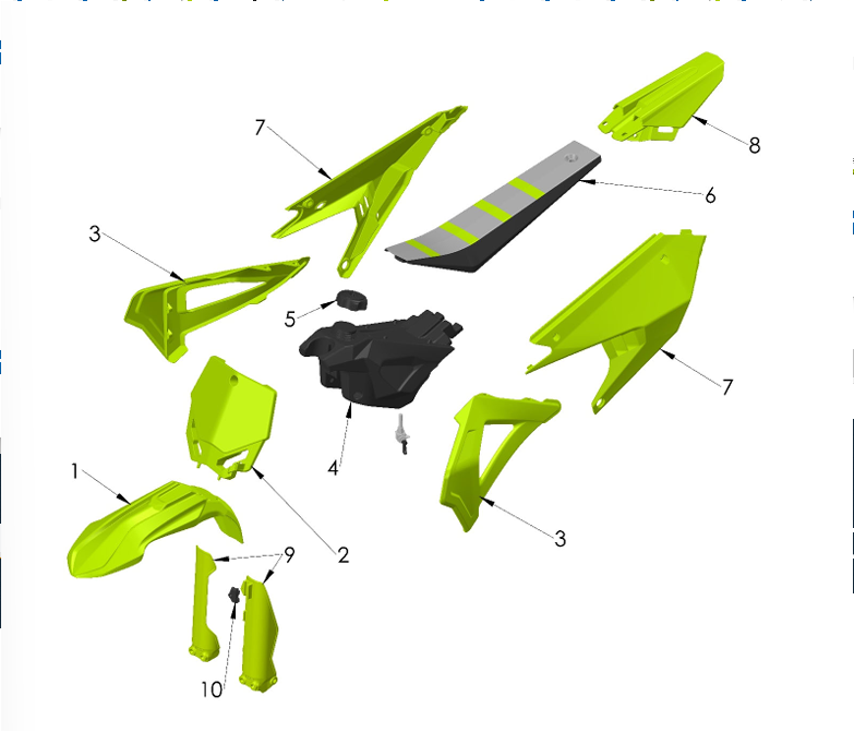 BODYWORK SEAT TANK