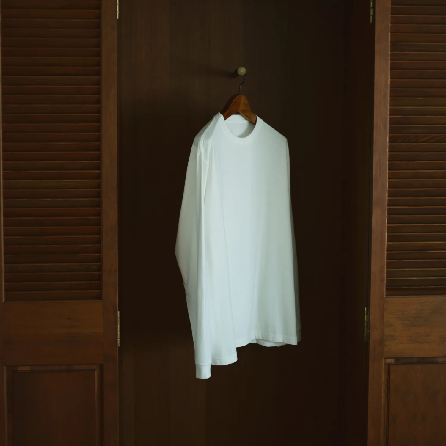 KINTO FUTO CUT AND SEW LONG SLEEVE TCO_S WHITE THUMBNAIL 3