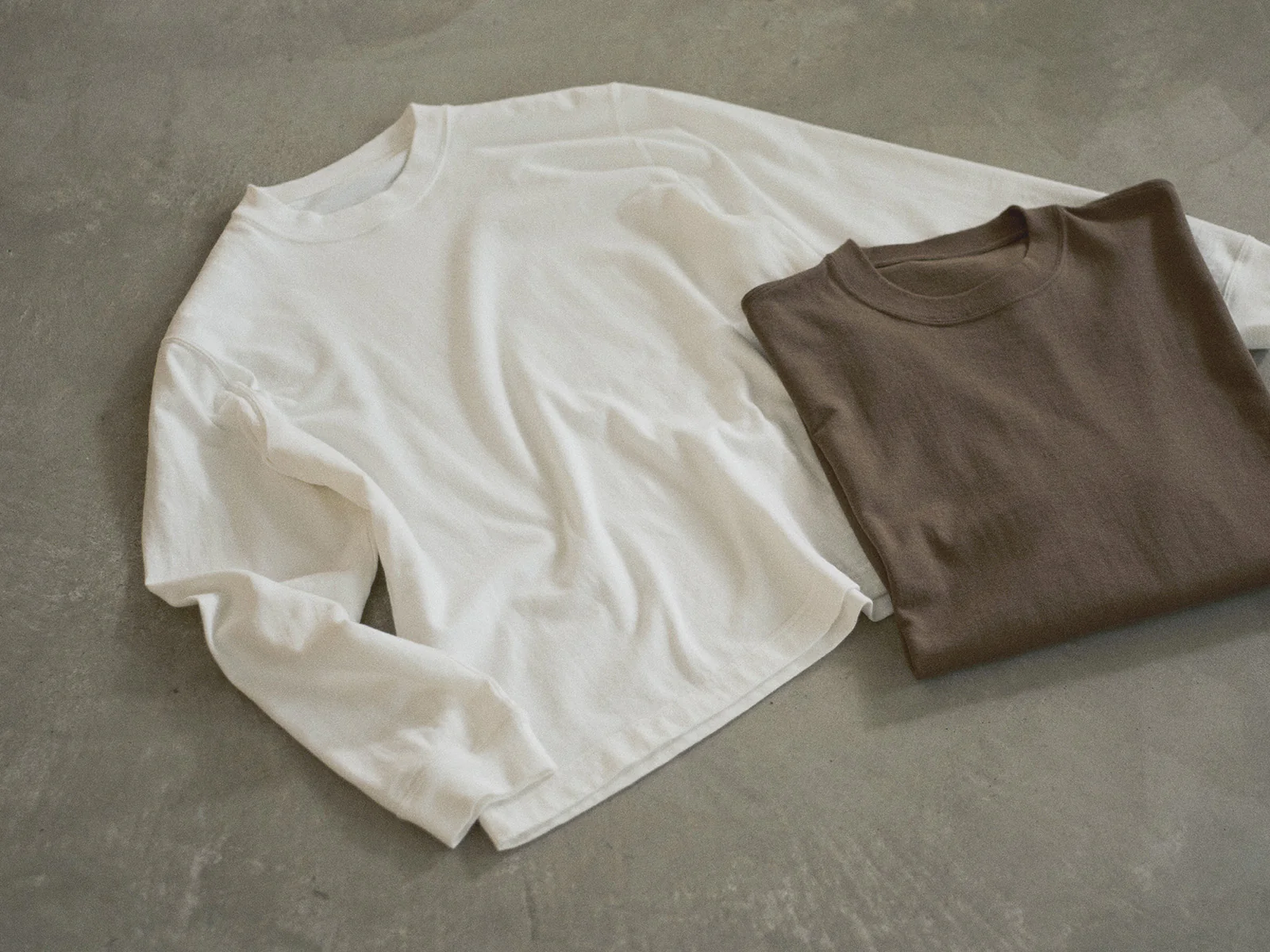 KINTO FUTO CUT AND SEW LONG SLEEVE TCO_M WHITE THUMBNAIL 6