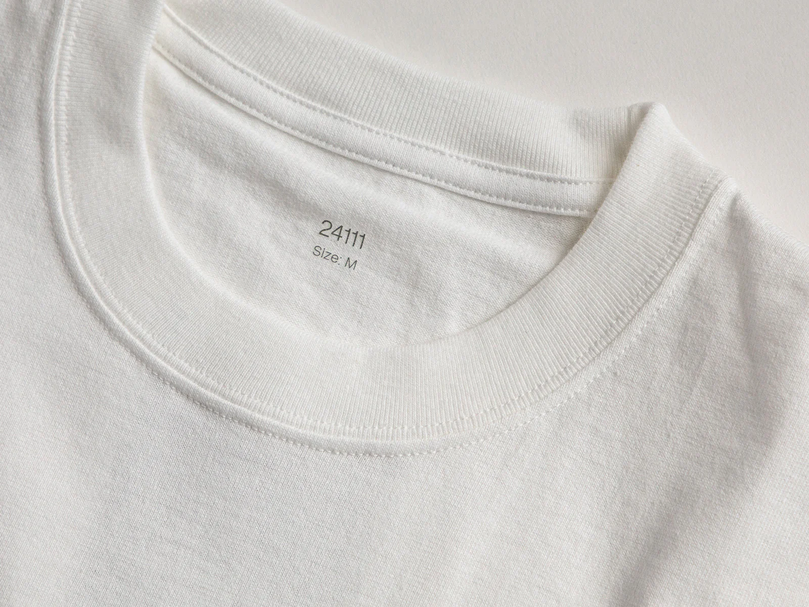 KINTO FUTO CUT AND SEW LONG SLEEVE TCO_M WHITE THUMBNAIL 8