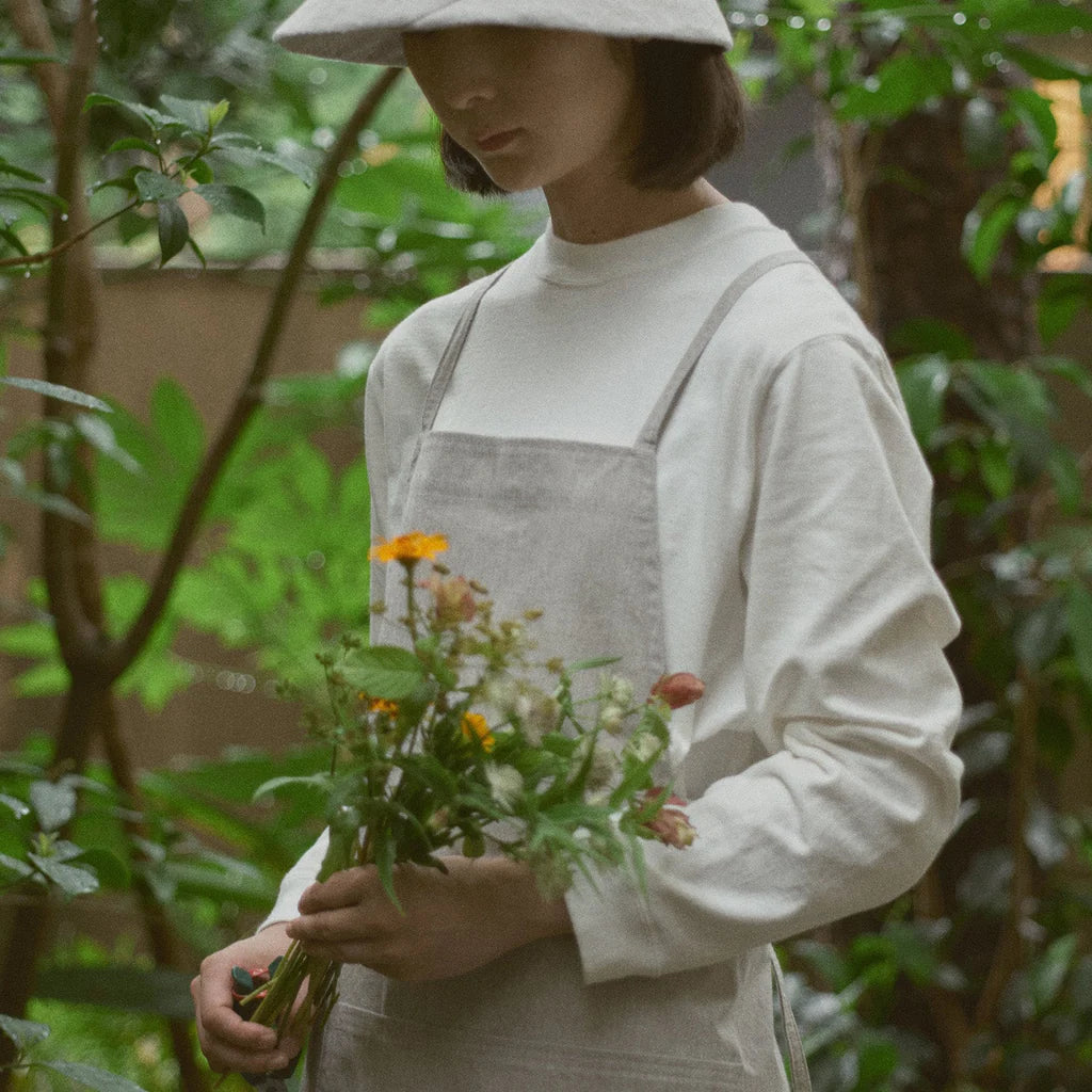 KINTO FUTO CUT AND SEW LONG SLEEVE TCO_L WHITE THUMBNAIL 4