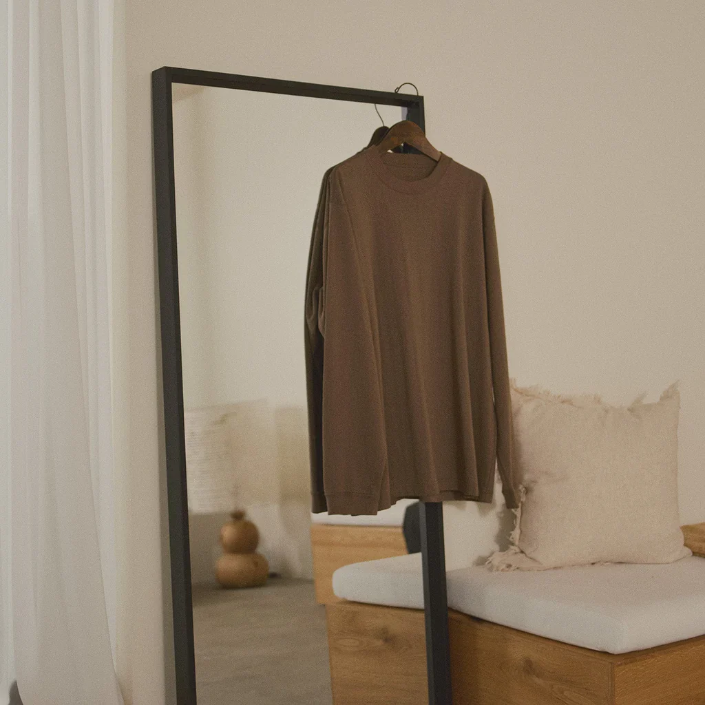 KINTO FUTO CUT AND SEW LONG SLEEVE TCO_L BROWN THUMBNAIL 13