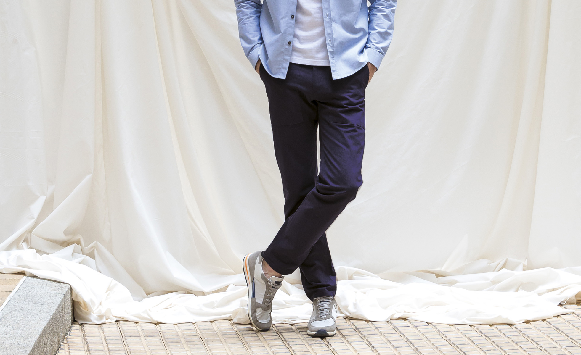 LE PANTALON WORKER - BLEU NUIT