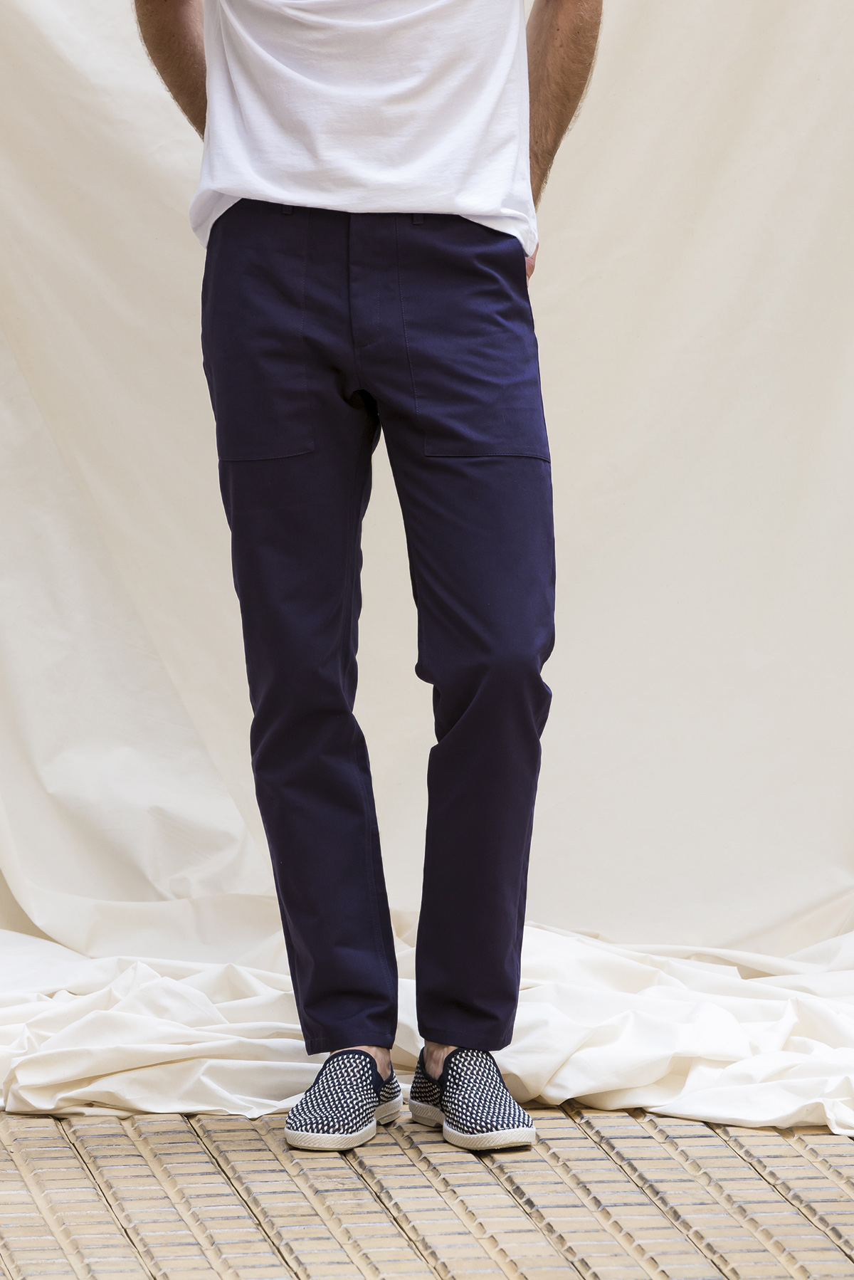 LE PANTALON WORKER - BLEU NUIT