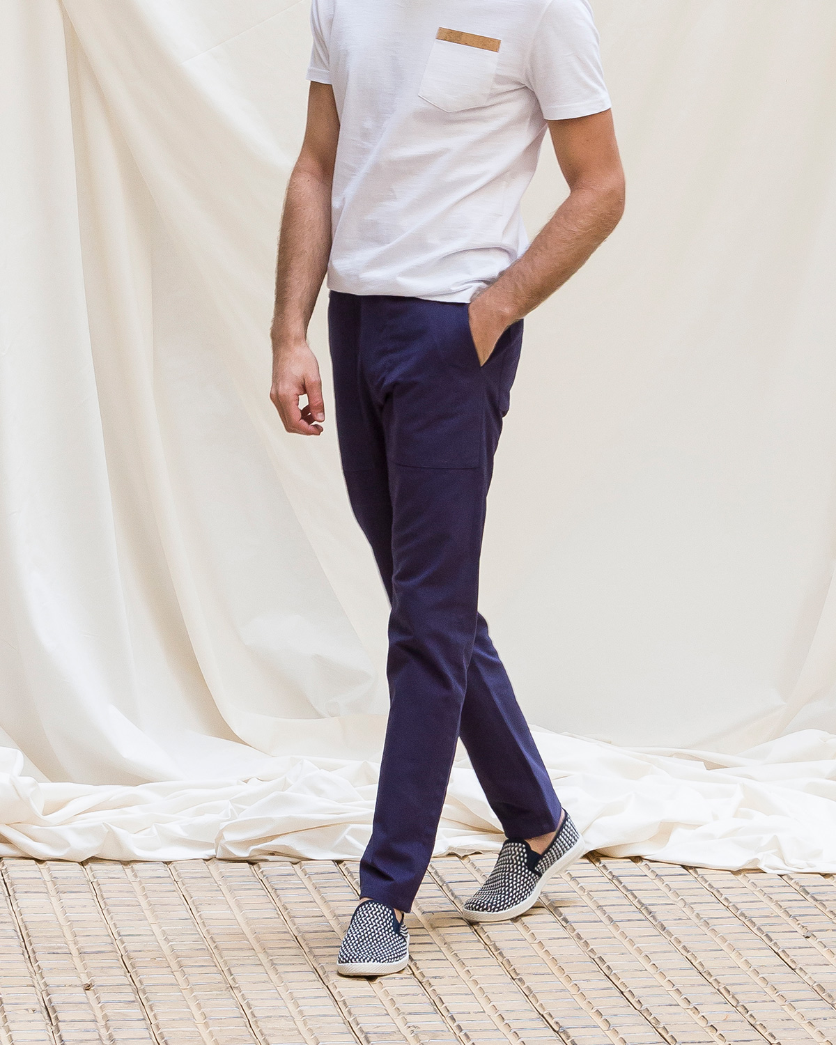 LE PANTALON WORKER - BLEU NUIT