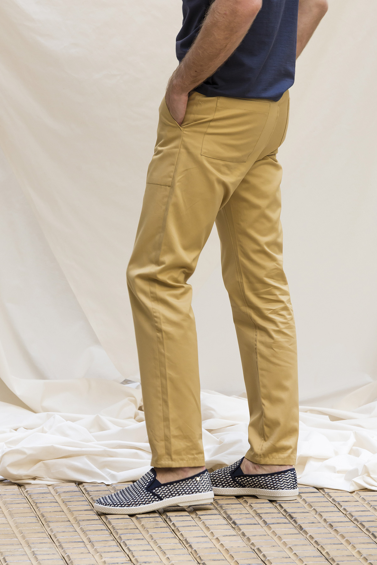 LE PANTALON WORKER - BLÉ