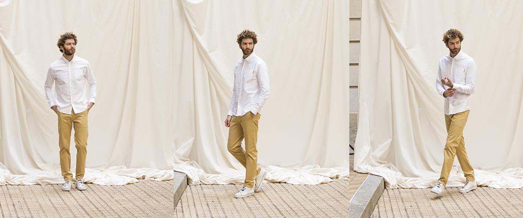 LE PANTALON WORKER - BLÉ