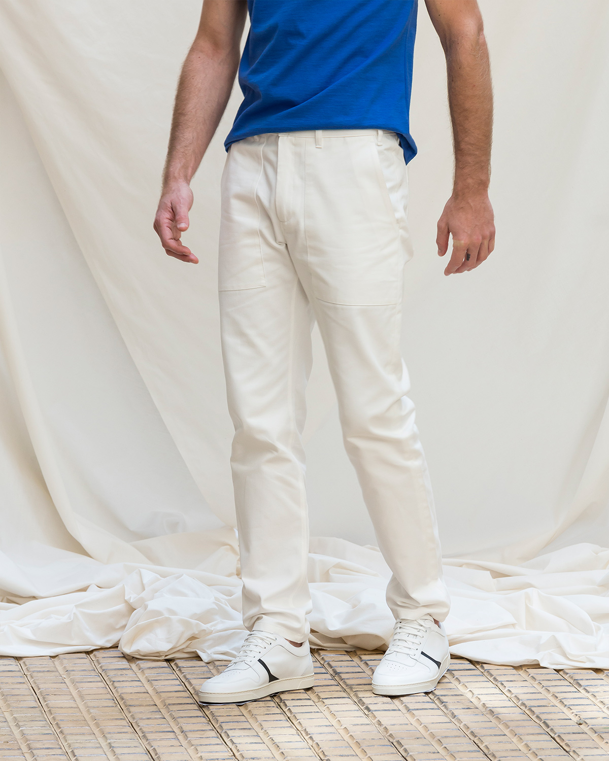LE PANTALON WORKER - LATTÉ