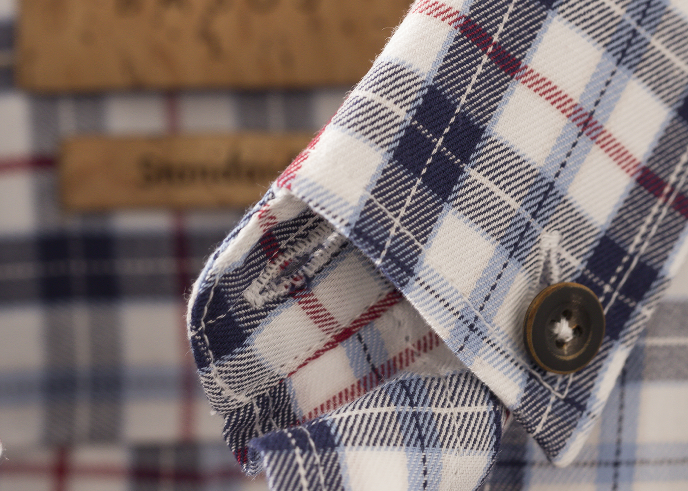LA CHEMISE CAMPUS - CARREAUX BLEU