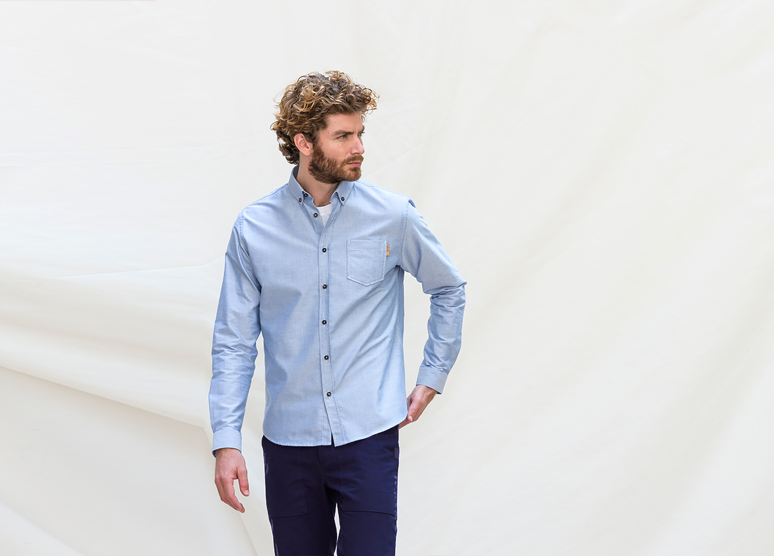 LA CHEMISE CAMPUS - CIEL