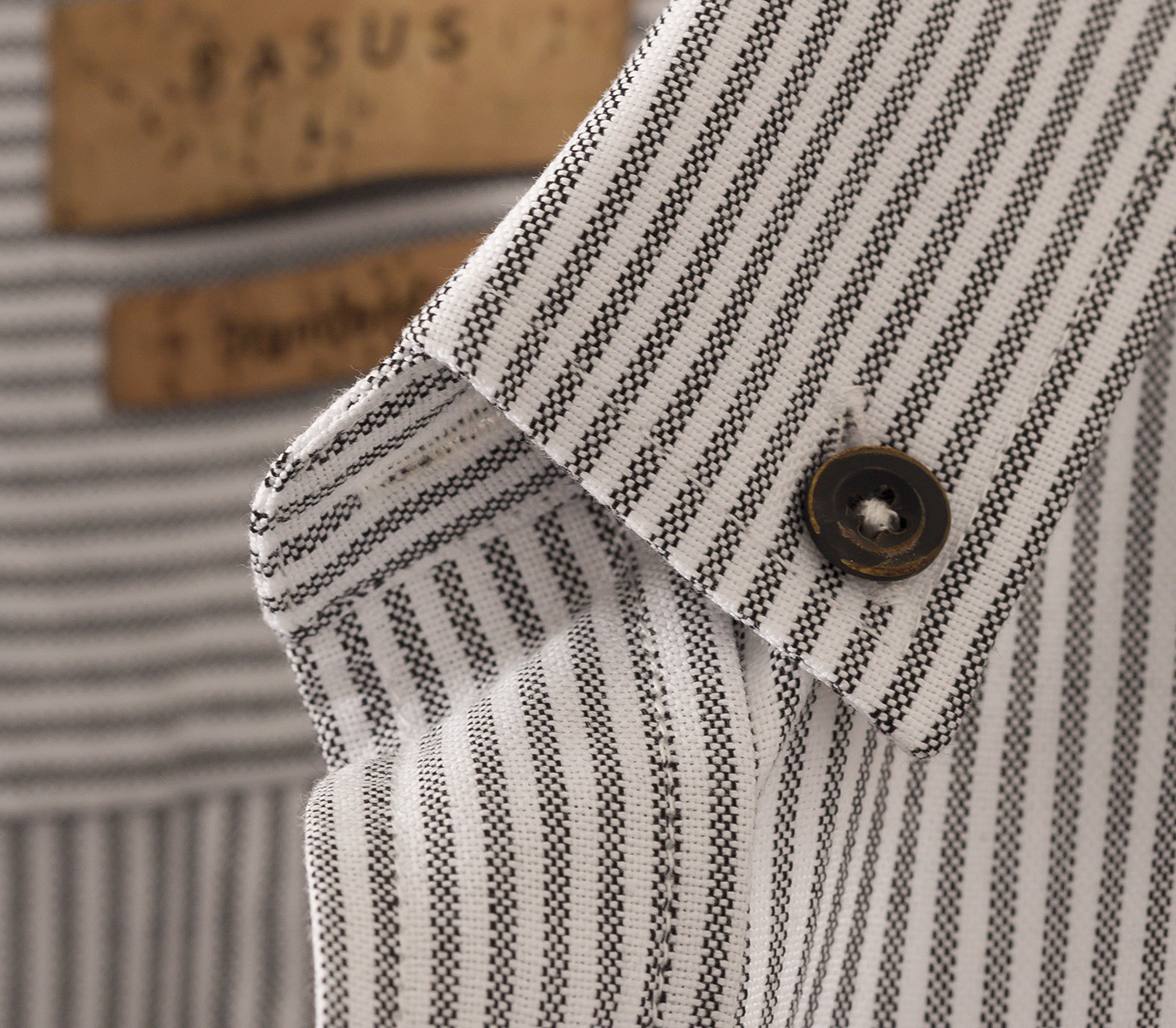 LA CHEMISE CAMPUS - RAYURE GRISE