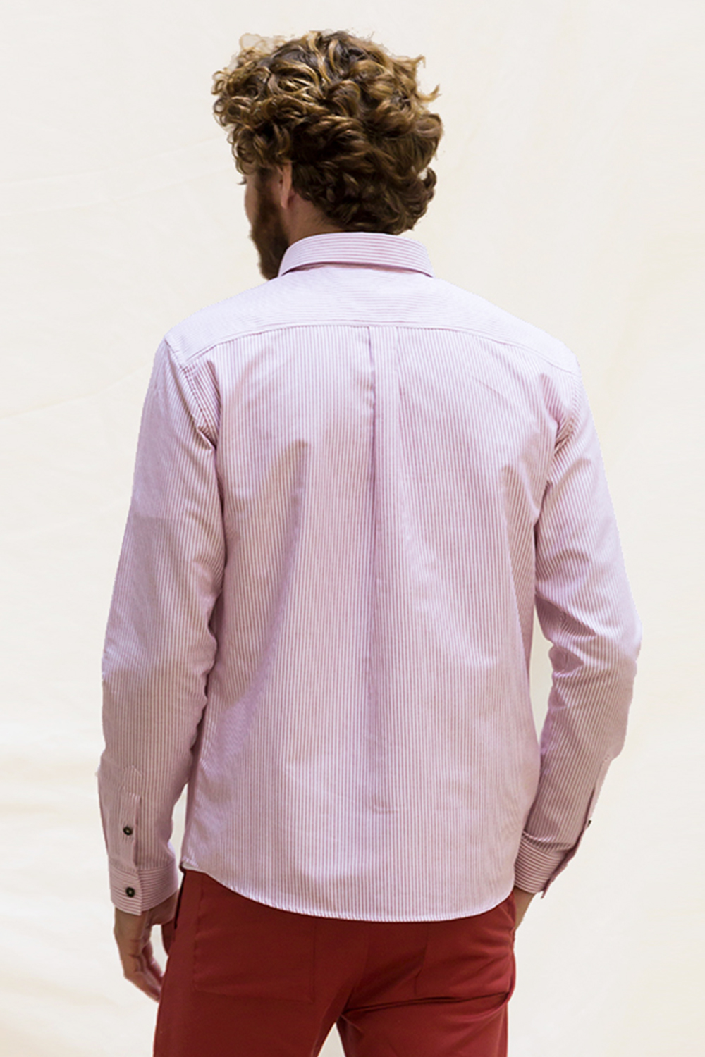 LA CHEMISE CAMPUS - RAYURE ROSE